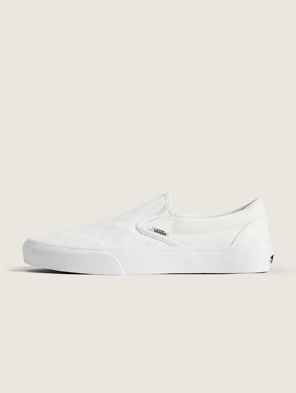 Vans Slip-On Checkerboard Shoe - White